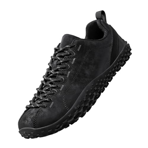 Barfußschuhe große Outdoor-Wanderschuhe Freizeitschuhe verdickte Baumwollschuhe für Männer und Frauen breite Handfläche wasserdichte Schuhe 2568Schwarz40 von Sixfox