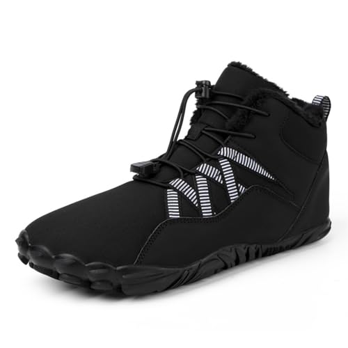 Herbst und Winter Outdoor Schneestiefel verdickte Herren- und Damen-Baumwollschuhe Fünf-Finger-Wanderschuhe breite Handfläche wasserdichte Schuhe 901Schwarz47 Herbst und Winter Outdoor Schneestiefel verdickte Herren- und Damen-Baumwollschuhe Fünf-Finger-Wanderschuhe breite Handfläche wasserdichte Schuhe 901Schwarz47 von Sixfox