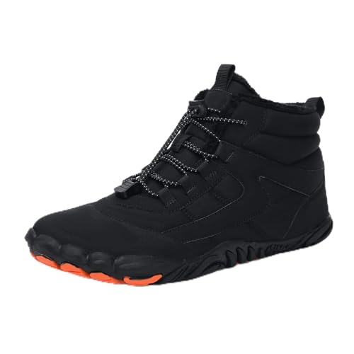Herbst und Winter Outdoor Schneestiefel verdickte Herren- und Damen-Baumwollschuhe Fünf-Finger-Wanderschuhe breite Handfläche wasserdichte Schuhe S002Schwarz41 Herbst und Winter Outdoor Schneestiefel verdickte Herren- und Damen-Baumwollschuhe Fünf-Finger-Wanderschuhe breite Handfläche wasserdichte Schuhe S002Schwarz41 von Sixfox