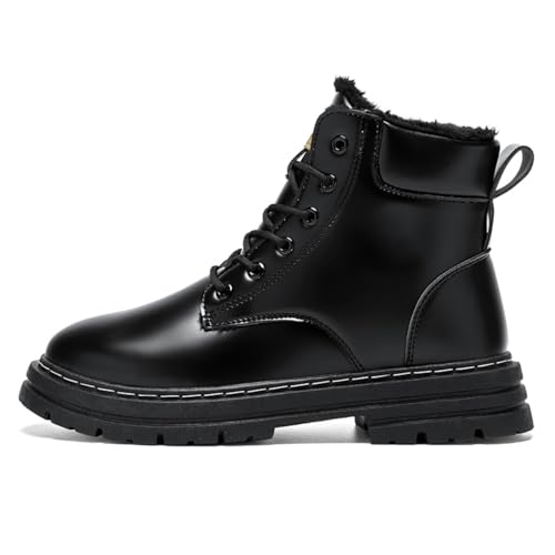Herren Reitstiefel Lederstiefel für Erwachsene Martin Schuhe Arbeitskleidung Herrenschuhe Schuhe mit dicken Sohlen Mid-Cut Herrenstiefel Schwarz42 Herren Reitstiefel Lederstiefel für Erwachsene Martin Schuhe Arbeitskleidung Herrenschuhe Schuhe mit dicken Sohlen Mid-Cut Herrenstiefel Schwarz42 von Sixfox