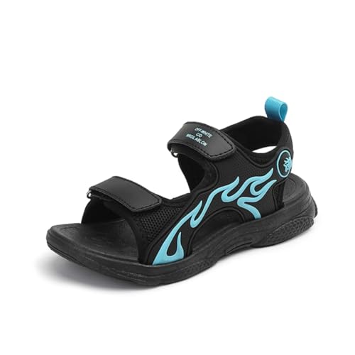 Jungen Mädchen Sommer Sandalen Strand Wandersandale Trekkingsandalen Sport- Outdoor Kinder Sommerschuhe sandalen TX177-Blau32EU von Sixfox