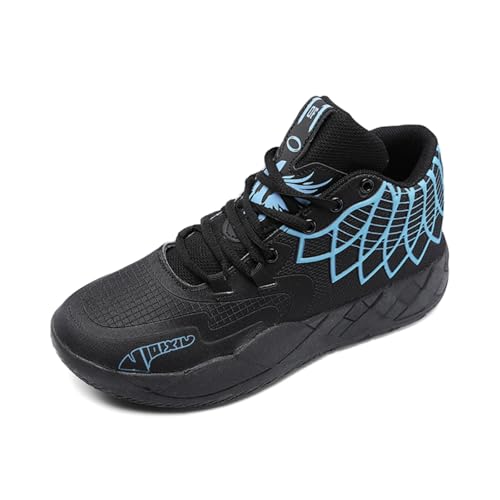 Sixfox Basketballschuhe für Erwachsene, Sportschuhe, Basketballschuhe für Herren, Laufschuhe, atmungsaktiv und rutschfest 102SchwarzEU40 Sixfox Basketballschuhe für Erwachsene, Sportschuhe, Basketballschuhe für Herren, Laufschuhe, atmungsaktiv und rutschfest 102SchwarzEU40 von Sixfox