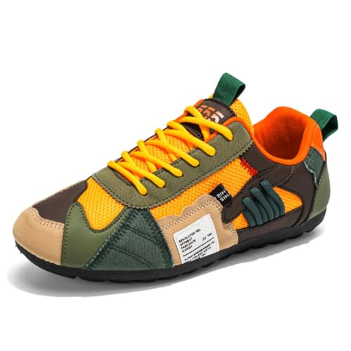 Sixfox Casual Herrenschuhe, modische Straßenschuhe, Vier-Jahreszeiten-Retro-Schuhe, große Schuhe Grün Orange41 Sixfox Casual Herrenschuhe, modische Straßenschuhe, Vier-Jahreszeiten-Retro-Schuhe, große Schuhe Grün Orange41 von Sixfox