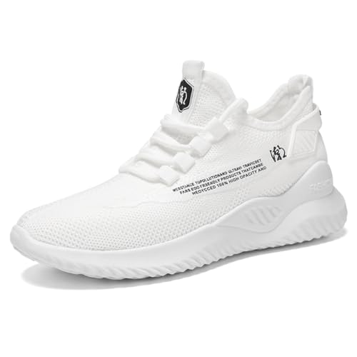Sixfox Damen Freizeitschuhe, Sportschuhe, Nischen-Designer-Sneaker, modische Straßenschuhe, Übergrößen Damenschuhe WeißEU32 von Sixfox