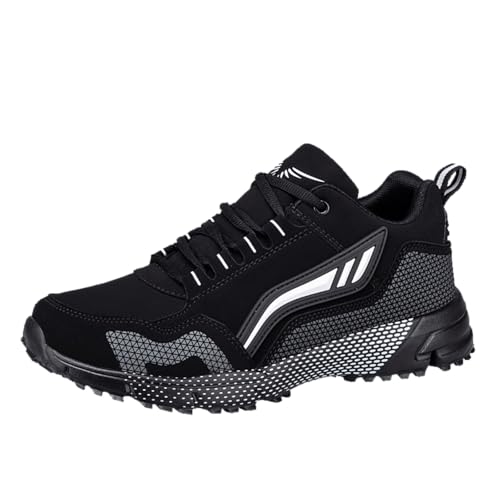 Sixfox Damen Straßenlaufschuhe Sportschuhe Fitness Sportschuhe Laufschuhe Tennisschuhe Casual Herren Walkingschuhe Modisch, Leicht und Atmungsaktiv Schwarz und Weiß40 von Sixfox