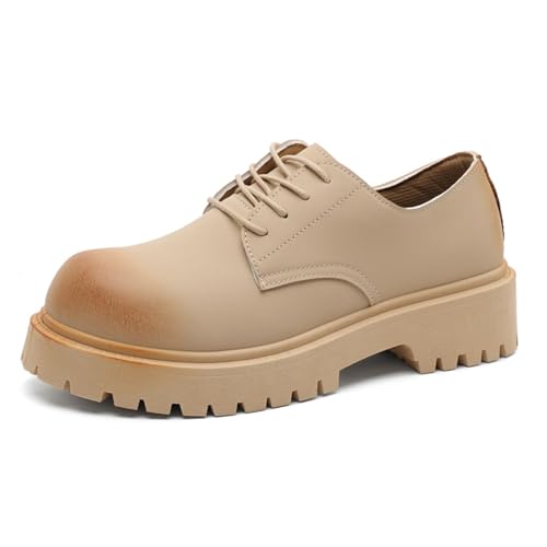 Sixfox Große größe nische dicken Boden erhöhung Derby Schuhe trendy Arbeitskleidung Martin Stiefel Herren Schuhe Khaki EU42 Sixfox Große größe nische dicken Boden erhöhung Derby Schuhe trendy Arbeitskleidung Martin Stiefel Herren Schuhe Khaki EU42 von Sixfox