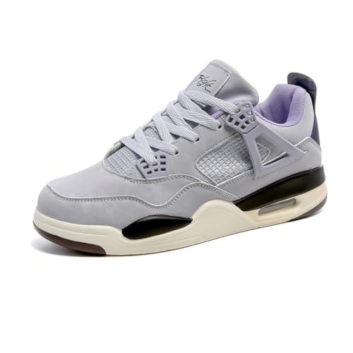 Sixfox He rren Sportschuhe Große Größe Sportschuhe Herren Basketballschuhe Mode Sport Basketballschuhe Unisex Retro-Schuhe LilaEU43 von Sixfox