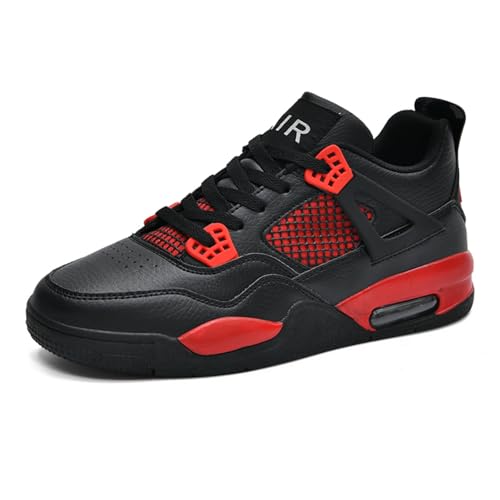 Sixfox He rren Sportschuhe Große Größe Sportschuhe Herren Basketballschuhe Mode Sport Basketballschuhe Unisex Retro-Schuhe4JSchwarz-Rot37 Sixfox He rren Sportschuhe Große Größe Sportschuhe Herren Basketballschuhe Mode Sport Basketballschuhe Unisex Retro-Schuhe4JSchwarz-Rot37 von Sixfox