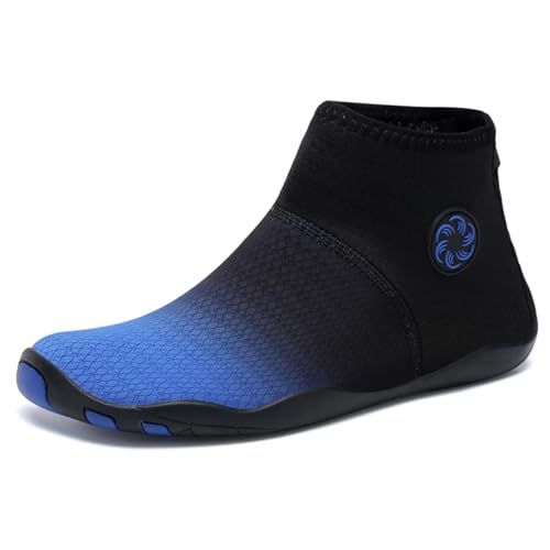 Sixfox Herren Damen Wasserschuhe Watschuhe Schwimmschuhe Strandschuhe Bachlaufschuhe Indoor Fitnessschuhe blauEU37 von Sixfox