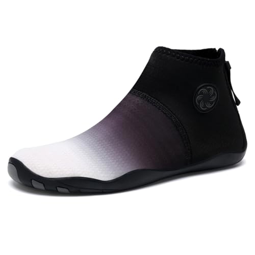 Sixfox Herren Damen Wasserschuhe Watschuhe Schwimmschuhe Strandschuhe Bachlaufschuhe Indoor FitnessschuheWeißEU41 von Sixfox