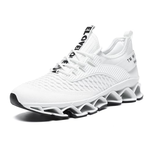 Sixfox Herren Sportschuhe Outdoor Laufschuhe Atmungsaktive rutschfeste Straßenschuhe Weiß-EU39 Sixfox Herren Sportschuhe Outdoor Laufschuhe Atmungsaktive rutschfeste Straßenschuhe Weiß-EU39 von Sixfox
