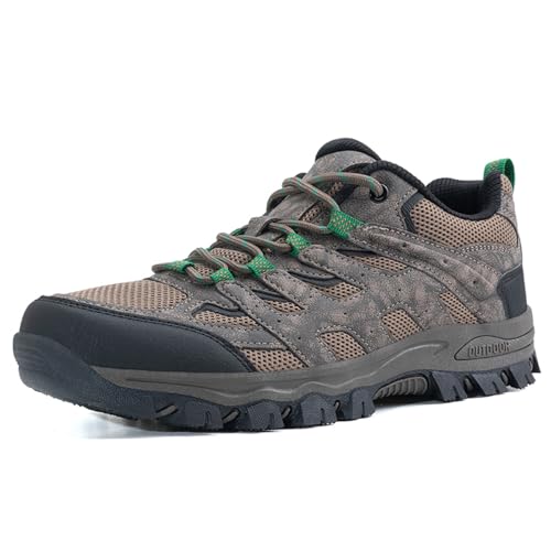 Sixfox Herren und Damen Leichte Outdoor Wanderschuhe Stiefeletten Ultraleichte Camping Outdoor Freizeit Nasswasserschuhe2388Braun-40 von Sixfox