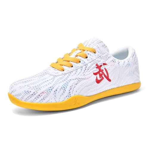 Sixfox Herren- und Damen-Sportschuhe, Tai-Chi-Schuhe, Kampfsportschuhe, Sport-Freizeitschuhe Weiß44 Sixfox Herren- und Damen-Sportschuhe, Tai-Chi-Schuhe, Kampfsportschuhe, Sport-Freizeitschuhe Weiß44 von Sixfox