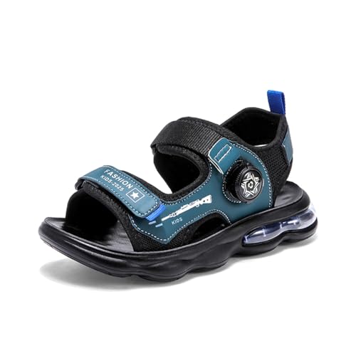 Sixfox Jungen und Mädchen Sommersandalen Kinder Sommerschuhe Sandalen Schnelltrocknende Strand Wandersandalen Wandersandalen Sport Outdoor Grünblau35 von Sixfox