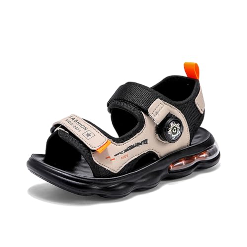 Sixfox Jungen und Mädchen Sommersandalen Kinder Sommerschuhe Sandalen Schnelltrocknende Strand Wandersandalen Wandersandalen Sport Outdoor Khaki42 von Sixfox