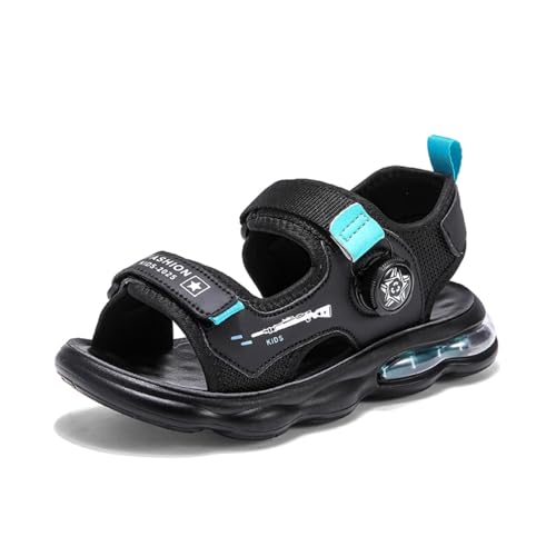 Sixfox Jungen und Mädchen Sommersandalen Kinder Sommerschuhe Sandalen Schnelltrocknende Strand Wandersandalen Wandersandalen Sport Outdoor Schwarz42 von Sixfox