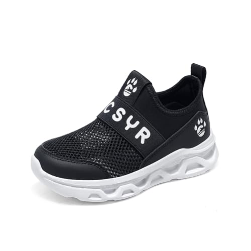Sixfox Kinder Turnschuhe Mädchen Jungen Leicht Kinderschuhe Sportschuhe Atmungsaktiv Mesh Sneakers 707SchwarzWeißEU37 Sixfox Kinder Turnschuhe Mädchen Jungen Leicht Kinderschuhe Sportschuhe Atmungsaktiv Mesh Sneakers 707SchwarzWeißEU37 von Sixfox