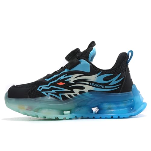 Sixfox Kinderschuhe Atmungsaktiv Jungen Sportschuhe Mädchen Laufschuhe Turnschuhe mit Drehknopf Atmungsaktiv Mode Leicht Turnschuhe von Sixfox