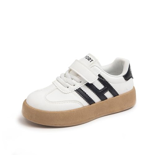 Sixfox Kinderschuhe Jungen Sportschuhe Kinder Mädchen Laufschuhe Atmungsaktiv Outdoor Sneaker Freizeit Sneaker Leicht C51Schwarz 30EU von Sixfox