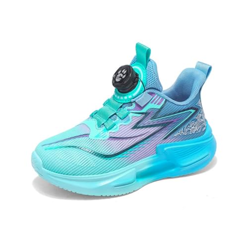 Sixfox Kinderschuhe Jungen und Mädchen Sportschuhe Casual Outdoor Laufschuhe mit Noppen Atmungsaktiv, Modisch und Leicht SK621Lila36EU von Sixfox