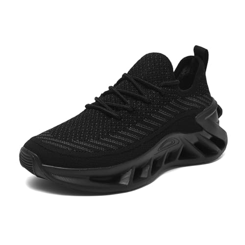 Sixfox Laufschuhe mit Luftpolster Turnschuhe Profilsohle Sneakers Leichte Schuhe Herren Damen Sportschuhe 2488Schwarz45 Sixfox Laufschuhe mit Luftpolster Turnschuhe Profilsohle Sneakers Leichte Schuhe Herren Damen Sportschuhe 2488Schwarz45 von Sixfox
