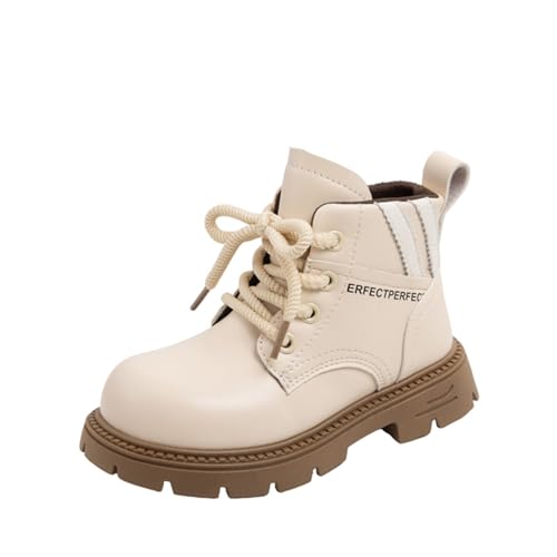 Sixfox Mädchen stiefel prinzessin schuhe modische kinder stiefel high top kinder leistung stiefe 60911Beige29 von Sixfox