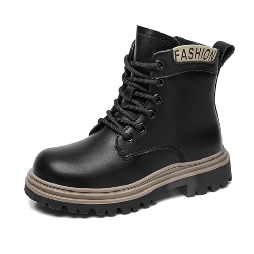 Sixfox Mädchen stiefel prinzessin schuhe modische kinder stiefel high top kinder leistung stiefe 9008Schwarz35 von Sixfox