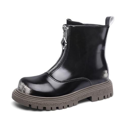 Sixfox Mädchen stiefel prinzessin schuhe modische kinder stiefel high top kinder leistung stiefe 9011Beigebraun36 von Sixfox