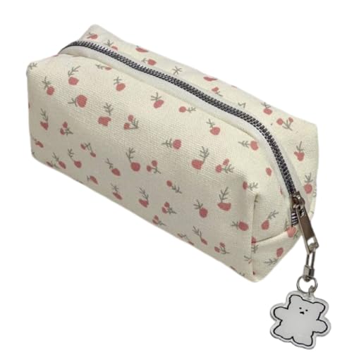 Sixfox Pencil Case, Federmäppchen, einfarbig, großes Federmäppchen für Schreibwaren, Make-up, Federmäppchen mit Reißverschluss von Sixfox