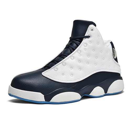 Sixfox SixfoxBasketballschuhe große rutschfeste atmungsaktive Basketballschuhe Dunkelblau und Weiß47 Sixfox SixfoxBasketballschuhe große rutschfeste atmungsaktive Basketballschuhe Dunkelblau und Weiß47 von Sixfox