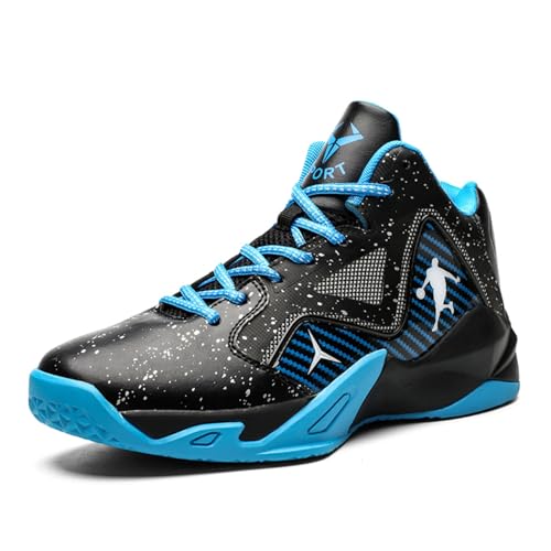 Sixfox Sportschuhe Basketballschuhe rutschfeste atmungsaktive Basketballschuhe für Erwachsene 9902Schwarz-Blau36 Sixfox Sportschuhe Basketballschuhe rutschfeste atmungsaktive Basketballschuhe für Erwachsene 9902Schwarz-Blau36 von Sixfox