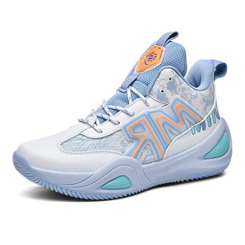 Sixfox Sportschuhe Basketballschuhe rutschfeste atmungsaktive Basketballschuhe für ErwachseneA879WeißblauEU36 Sixfox Sportschuhe Basketballschuhe rutschfeste atmungsaktive Basketballschuhe für ErwachseneA879WeißblauEU36 von Sixfox