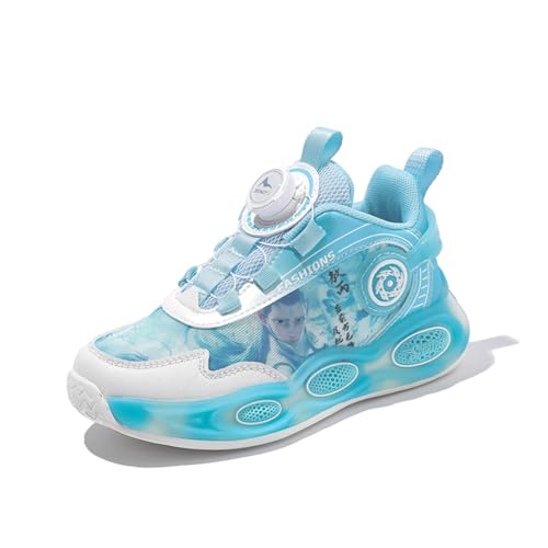 Sixfox Turnschuhe Atmungsaktiv Mesh Kinderschuhe Drehknopf-Sneakers für Jugendliche Sportschuhe für Mädchen Jungen Laufschuhe Kinder Leicht 3008Blau30 Sixfox Turnschuhe Atmungsaktiv Mesh Kinderschuhe Drehknopf-Sneakers für Jugendliche Sportschuhe für Mädchen Jungen Laufschuhe Kinder Leicht 3008Blau30 von Sixfox