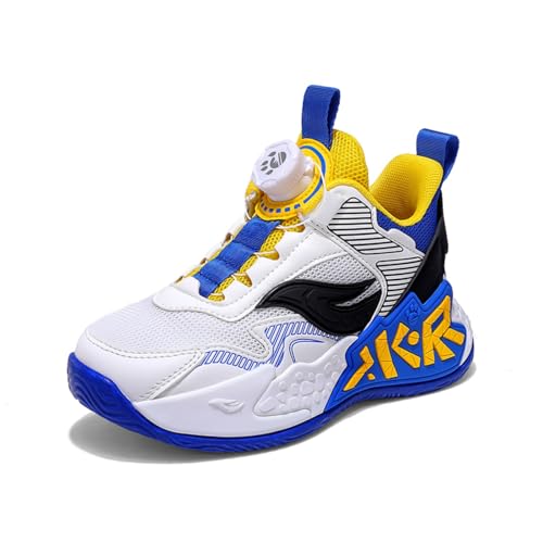 Sixfox Turnschuhe Atmungsaktiv Mesh Kinderschuhe Drehknopf-Sneakers für Jugendliche Sportschuhe für Mädchen Jungen Laufschuhe Kinder Leicht blau weiß32 Sixfox Turnschuhe Atmungsaktiv Mesh Kinderschuhe Drehknopf-Sneakers für Jugendliche Sportschuhe für Mädchen Jungen Laufschuhe Kinder Leicht blau weiß32 von Sixfox