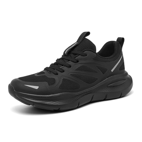 SixfoxHerren Wanderschuhe Turnschuhe Gym Sportschuhe Turnschuhe Laufschuhe Tennisschuhe Freizeit Straßenlaufschuhe Mode Leichte Atmungsaktive SchlupfschuheSchwarz EU43 von Sixfox