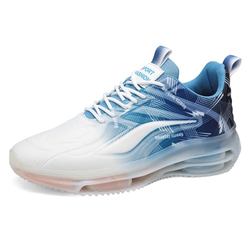 SixfoxHerren Wanderschuhe Turnschuhe Gym Sportschuhe Turnschuhe Laufschuhe Tennisschuhe Freizeit Straßenlaufschuhe Mode Leichte Atmungsaktive Turnschuhe in Übergröße weiß blau42 SixfoxHerren Wanderschuhe Turnschuhe Gym Sportschuhe Turnschuhe Laufschuhe Tennisschuhe Freizeit Straßenlaufschuhe Mode Leichte Atmungsaktive Turnschuhe in Übergröße weiß blau42 von Sixfox