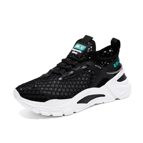 Turnschuhe Fitnessstudio Sportschuhe Sneaker Running Tennis Schuhe Freizeit Straßenlaufschuhe Fashion Leichtgewichts Atmungsaktiv Schlüpfen Schuhe Papa-Schuhe für große Jungen32-44EU von Sixfox