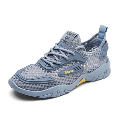 Turnschuhe Fitnessstudio Sportschuhe Sneaker Running Tennis Schuhe Freizeit Straßenlaufschuhe Fashion Leichtgewichts Atmungsaktiv Schlüpfen Schuhe Papa-Schuhe für große Jungen39-50 von Sixfox