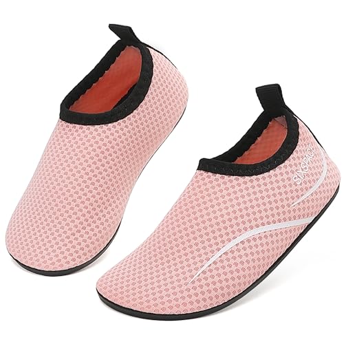 Sixspace Badeschuhe Kinder Wasserschuhe Schnell Trocknend Schwimmschuhe rutschfeste Aquaschuhe Leicht Strandschuhe für Jungen Mädchen Surfschuhe Kleinkind Baby Barfußschuhe Beach Pool (Rosa, 26 EU) Sixspace Badeschuhe Kinder Wasserschuhe Schnell Trocknend Schwimmschuhe rutschfeste Aquaschuhe Leicht Strandschuhe für Jungen Mädchen Surfschuhe Kleinkind Baby Barfußschuhe Beach Pool (Rosa, 26 EU) von Sixspace