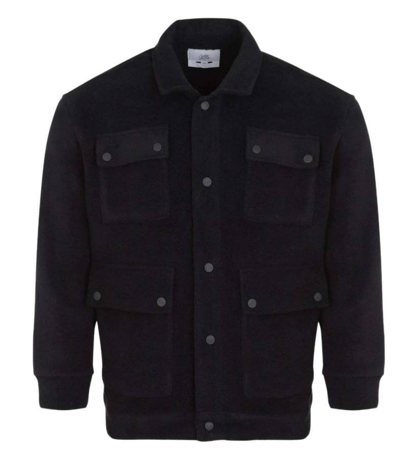 Sixth June Damen schlichte Fleece-Jacke Übergangs-Jacke 12065 Schwarz von Sixth June