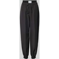 Sixth June Double Waist Sweatpants mit Label-Patch in Black, Größe L von Sixth June