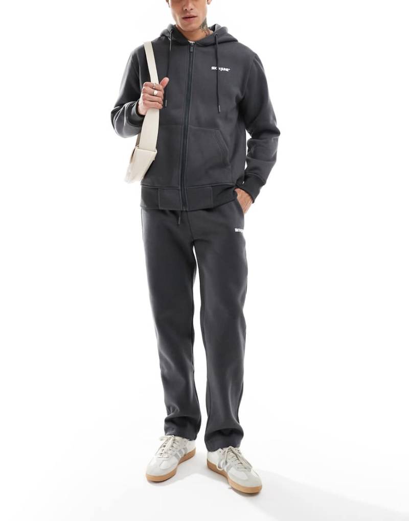 Sixth June - Gerade geschnittene Jogginghose in Grau mit Motivprint, Kombiteil von Sixth June