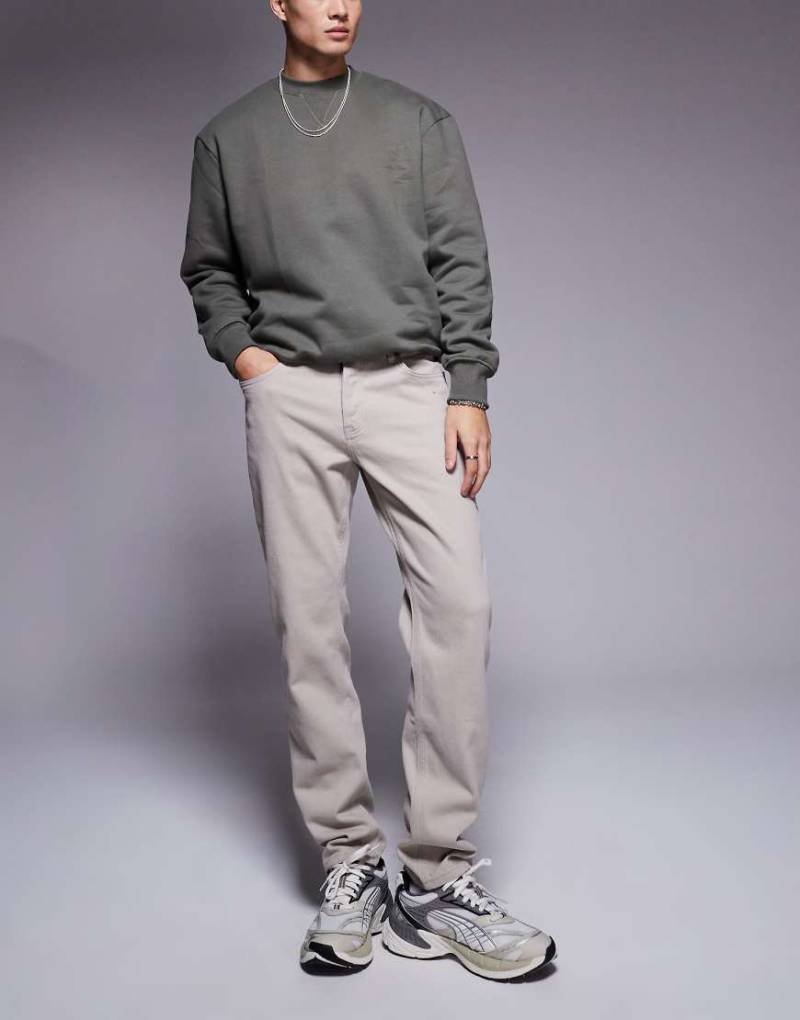 Sixth June - Jeans in Beige mit geradem Schnitt-Neutral von Sixth June