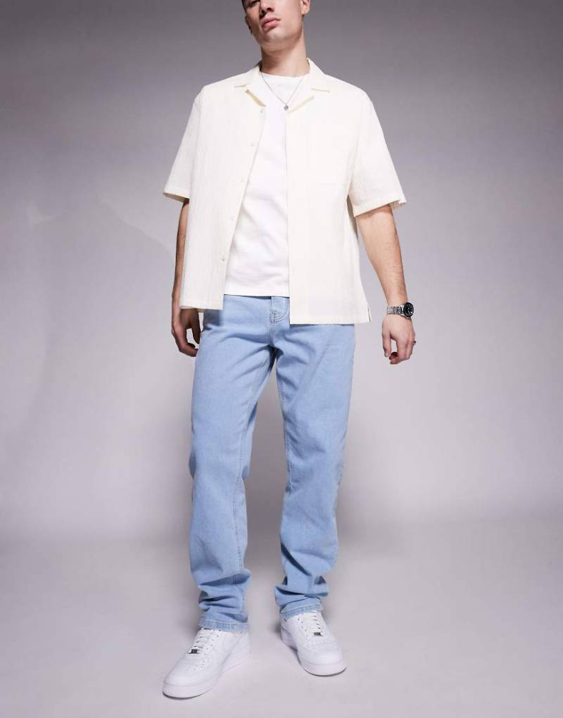 Sixth June - Jeans in verwaschenem Hellblau mit geradem Schnitt von Sixth June