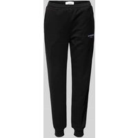 Sixth June Regular Fit Sweatpants mit Label-Stitching in Black, Größe L von Sixth June