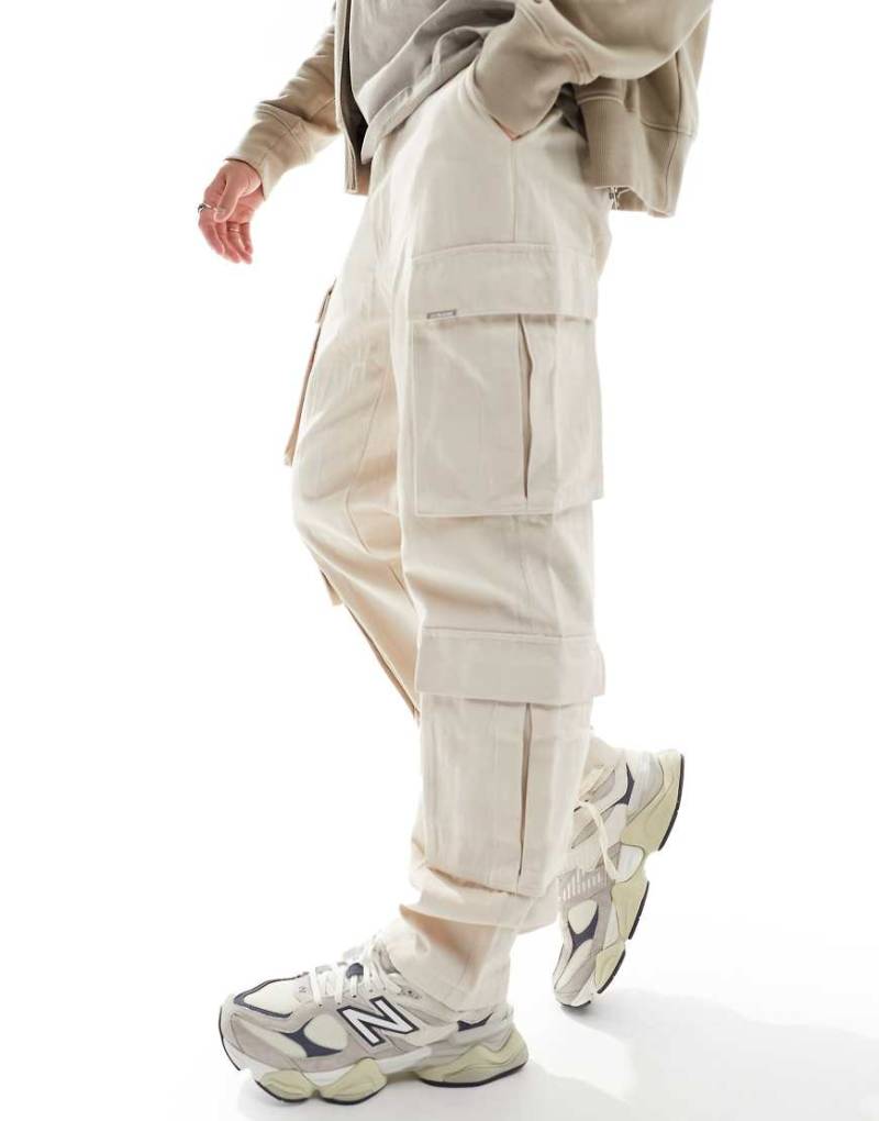 Sixth June - Tactical - Cargohose in Beige mit mehreren Taschen-Neutral von Sixth June