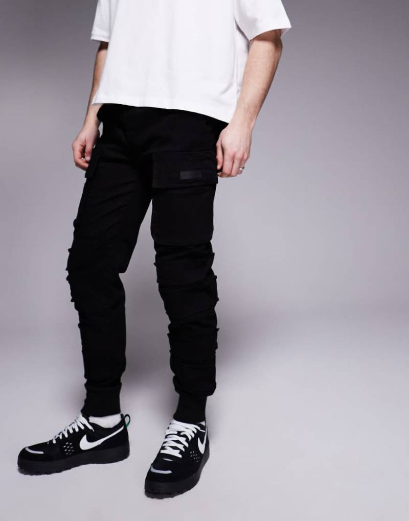 Sixth June - Utility-Cargohose in Schwarz von Sixth June