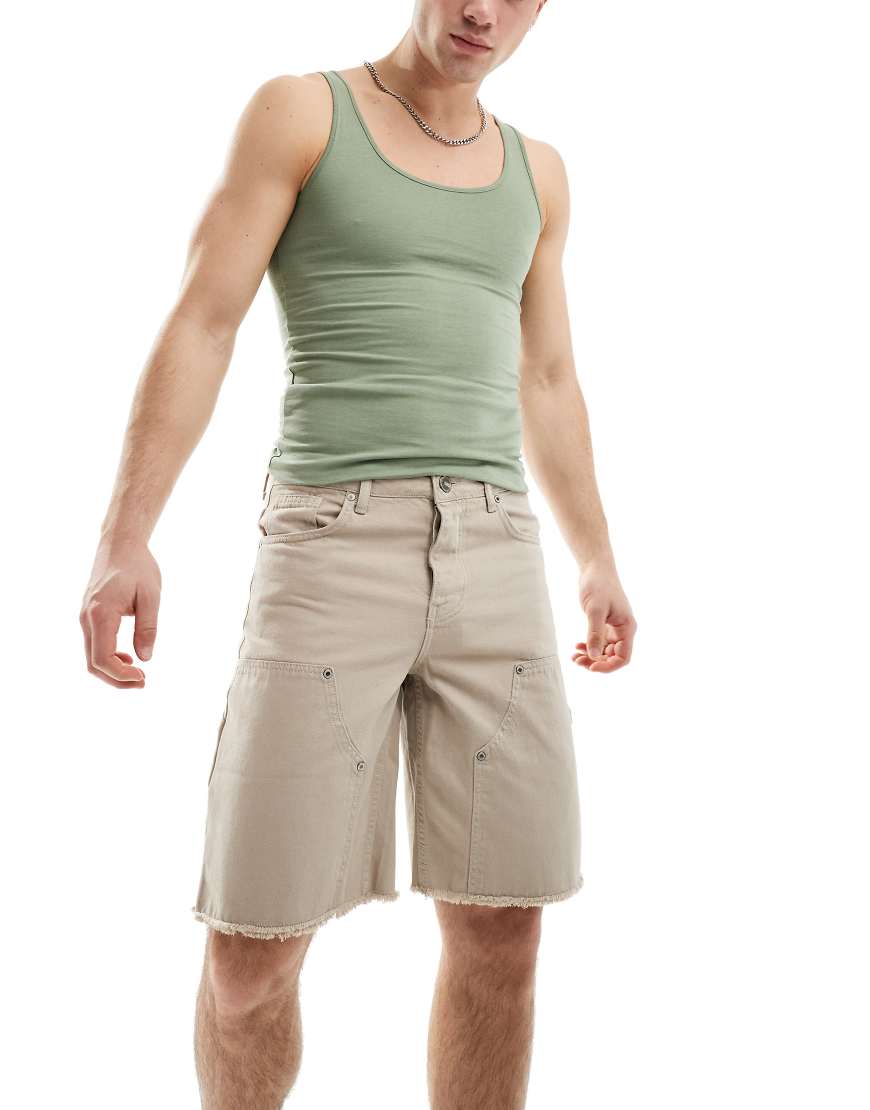 Sixth June - Worker-Jeans-Shorts in Beige-Neutral Sixth June - Worker-Jeans-Shorts in Beige-Neutral von Sixth June