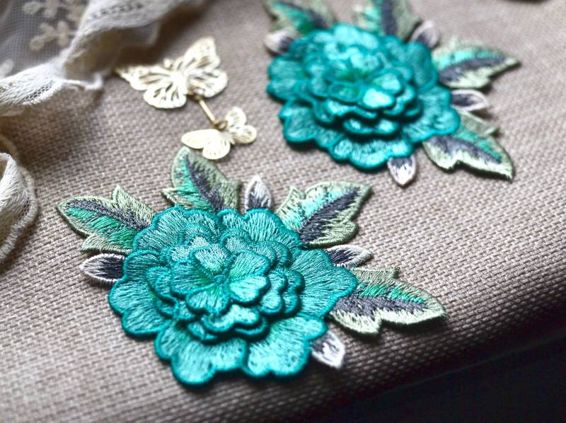 3D Gestickter Aufnäher, Applikation, Nähen, Junk-Journal, Scrapbooking von SixthCraft