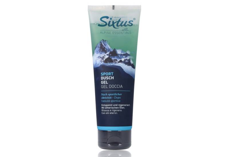 Sixtus Duschgel Sixtus Sport Dusch Gel mit erfrischendem Kräuterduft 250ml, 1-tlg., desoderierend mit angenehm frischem Kräuterduft von Sixtus